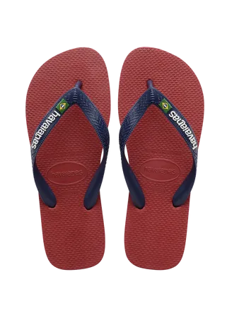 8110850 MEN'S BRAZIL LOGO FLIP FLOPS