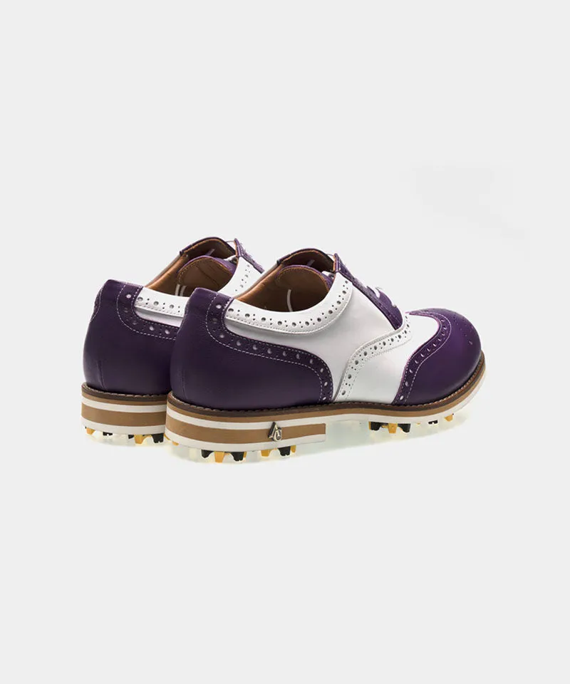 ALL CLASSIC Golf Noble Wingtip Classic Golf Shoes - Purple