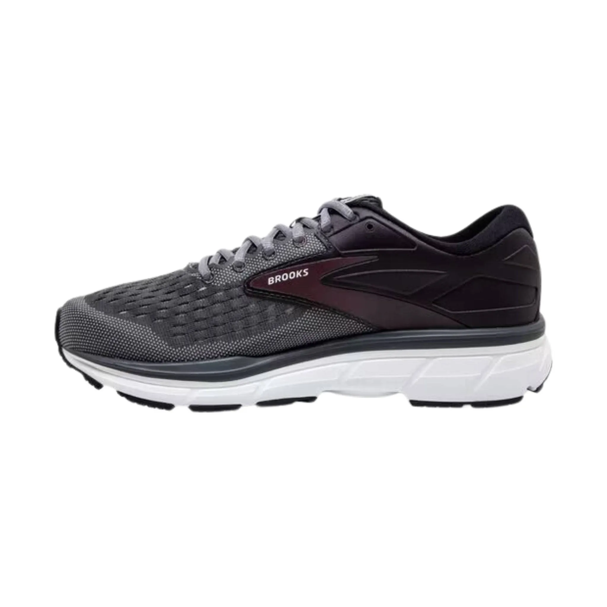 Brooks Men's Dyad 11 Road Running Shoes - Blackened Pearl/Alloy/Red - ONLINE STORE CREDIT/EXCHANGE ONLY