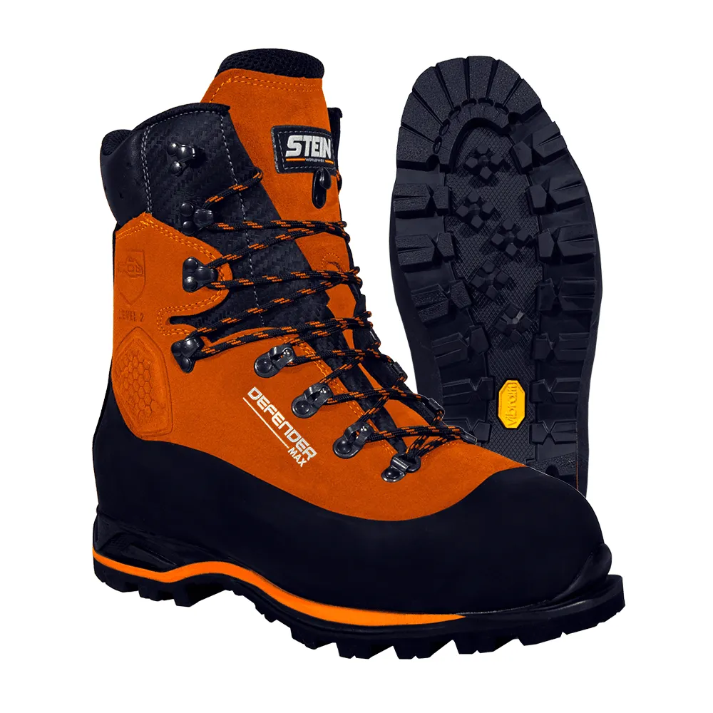 DEFENDER MAX Chainsaw Boots Class 2 Orange