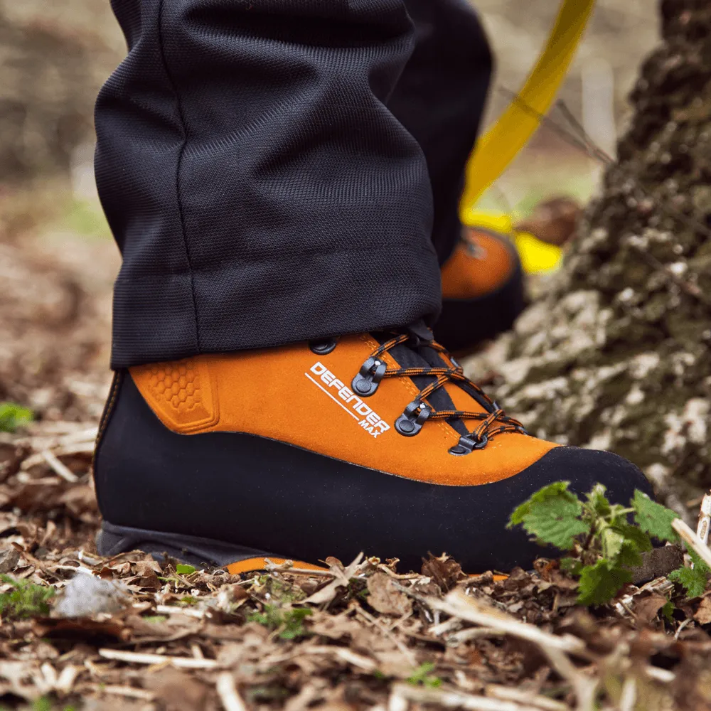 DEFENDER MAX Chainsaw Boots Class 2 Orange