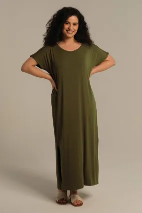 Elsie Dress - Dark Olive