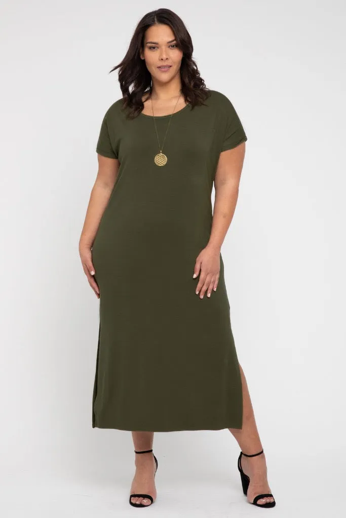 Elsie Dress - Dark Olive