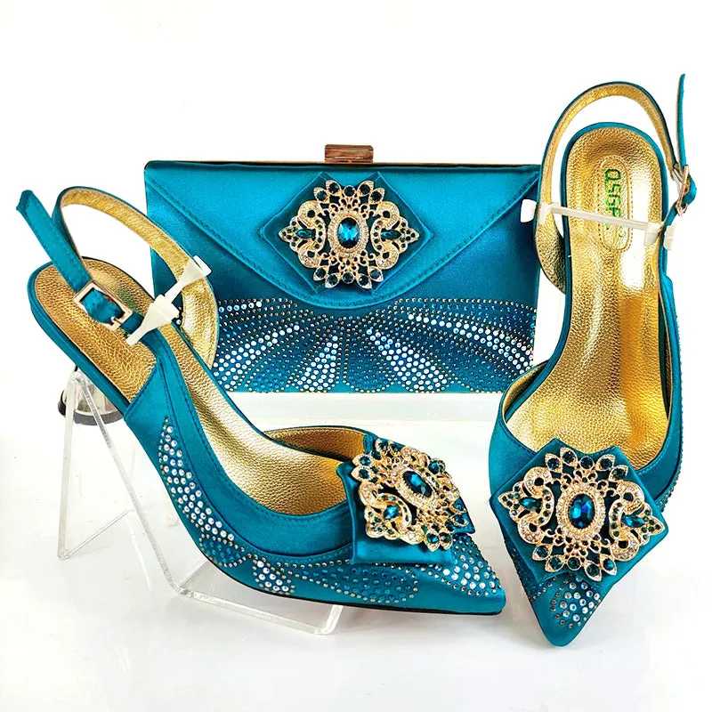 Fanciful Italian Heel & Bag Set