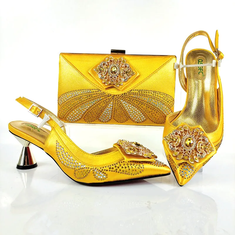 Fanciful Italian Heel & Bag Set