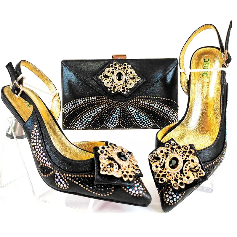 Fanciful Italian Heel & Bag Set