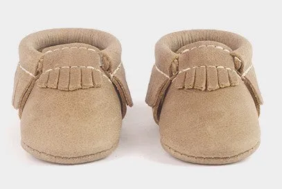 Freshly Picked Newborn Weathered Brown Soft Sole Moccasins