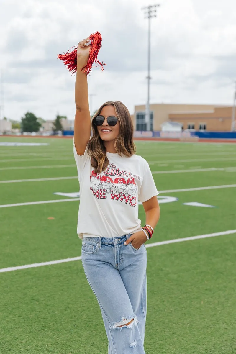 Georgia Bulldogs Graphic Tee - Cream - FINAL SALE