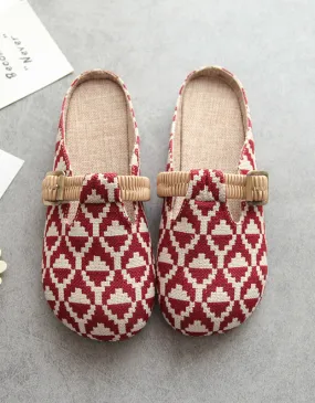 Handmade Summer Comfortable Linen Slippers