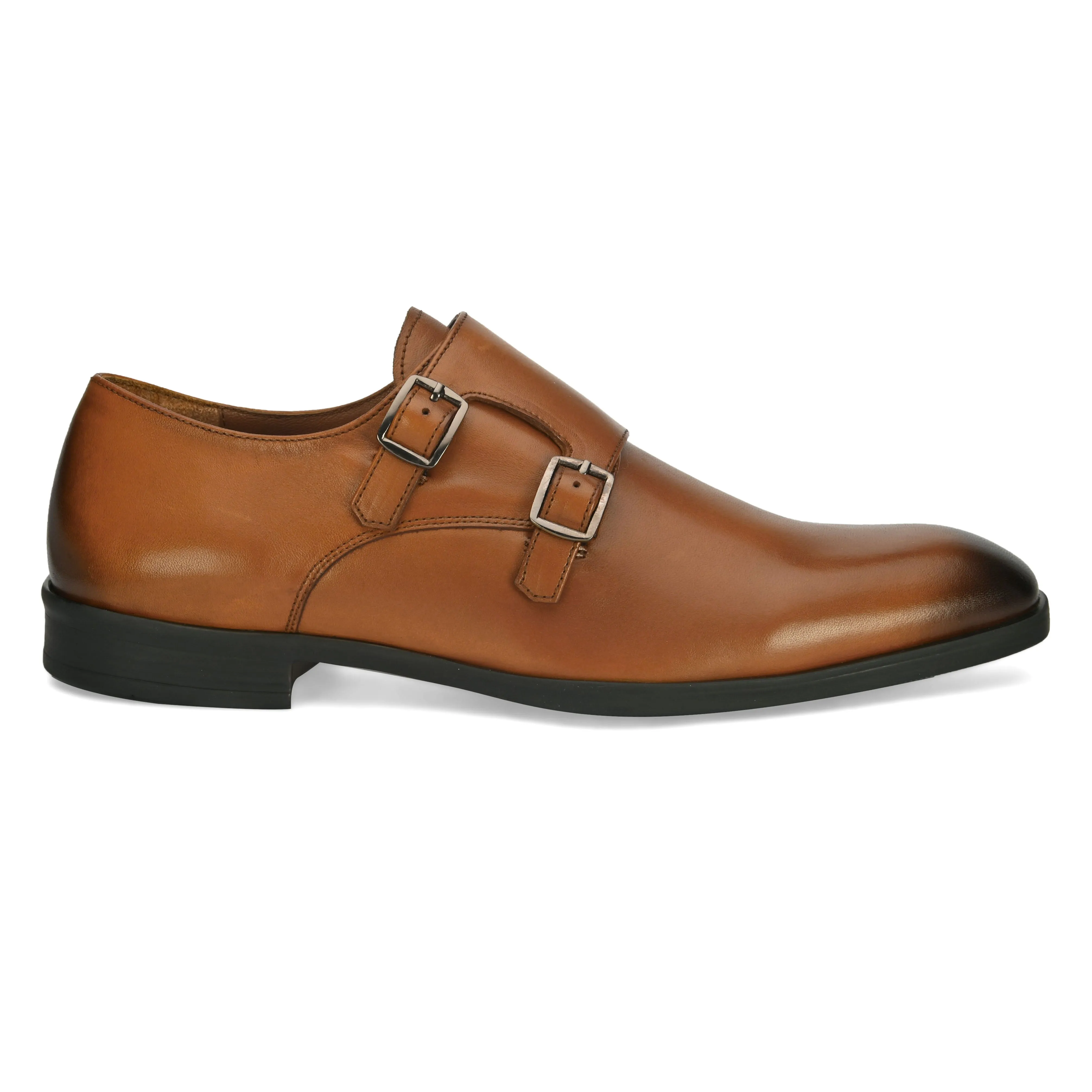 Hugo Classic Tan Monk Shoes