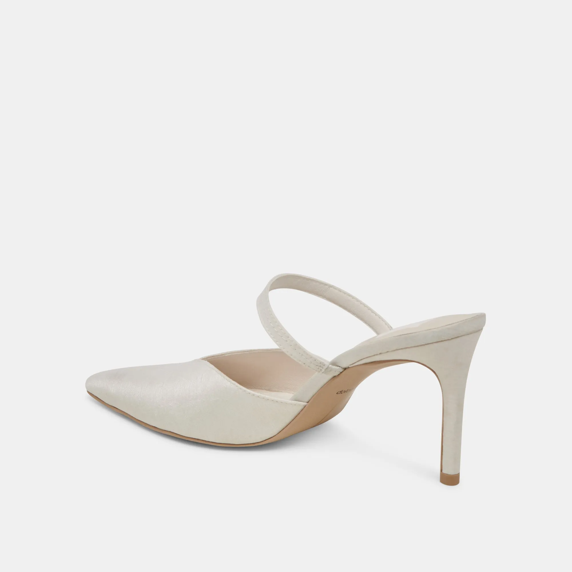 KANIKA HEELS IVORY SATIN