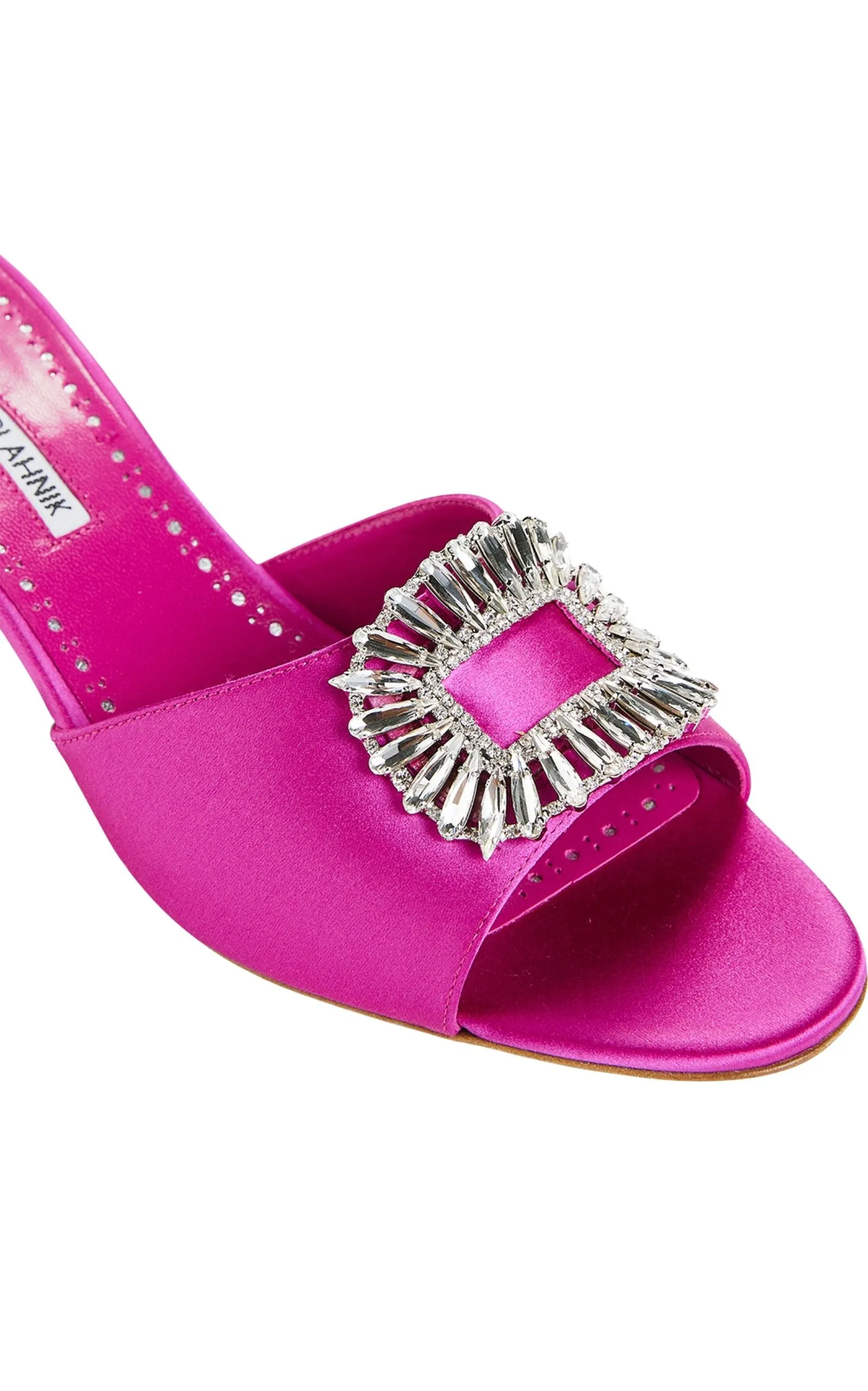 Laalita Crystal Satin Mules