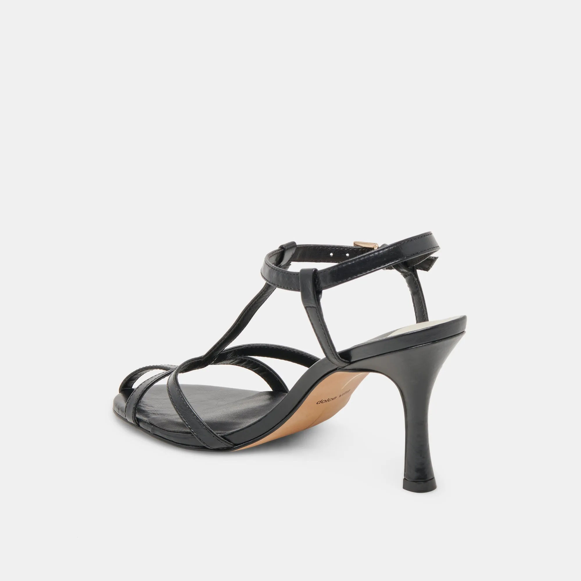 LIANE HEELS MIDNIGHT CRINKLE PATENT