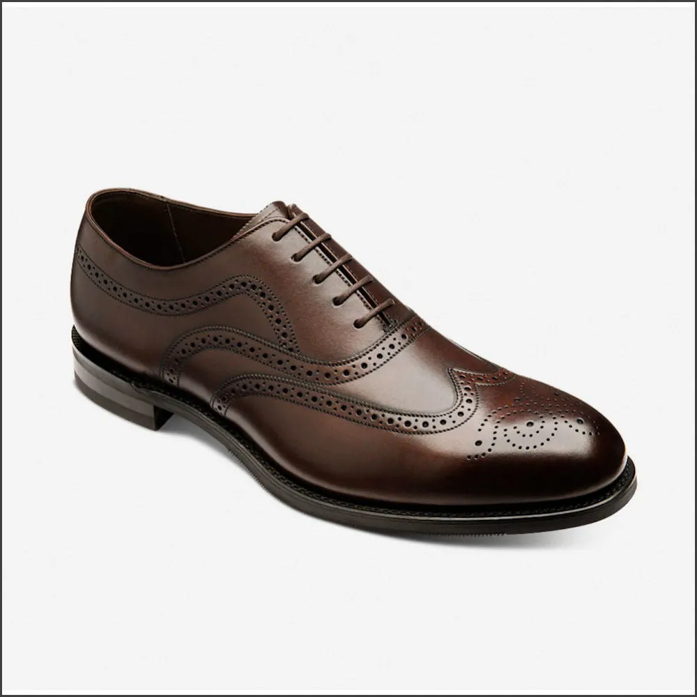 Loake Castlegate Scorched Walnut premium Calf Leather brogue  F Fit--