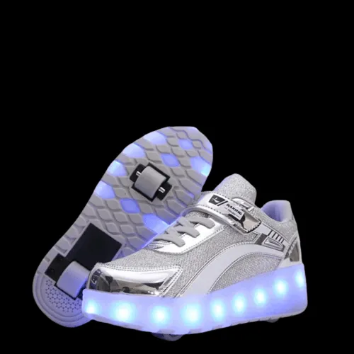 New Usb Charging Led Light Roller Skate Shoes For Children