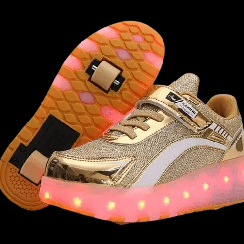 New Usb Charging Led Light Roller Skate Shoes For Children