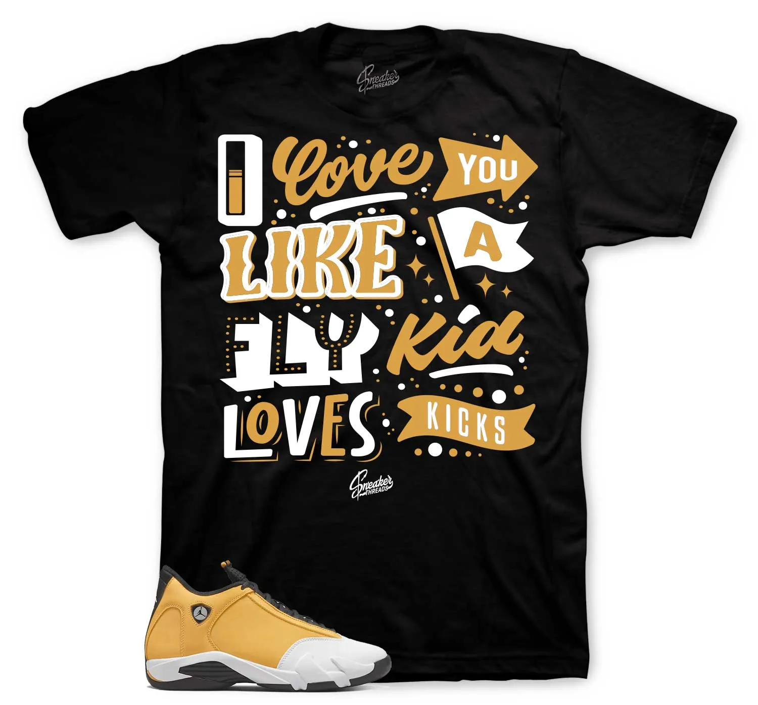 Retro 14 Light Ginger Love Kicks Shirt