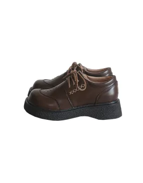 Round Toe Comfortable Lace-up Wide Toe Box Shoes