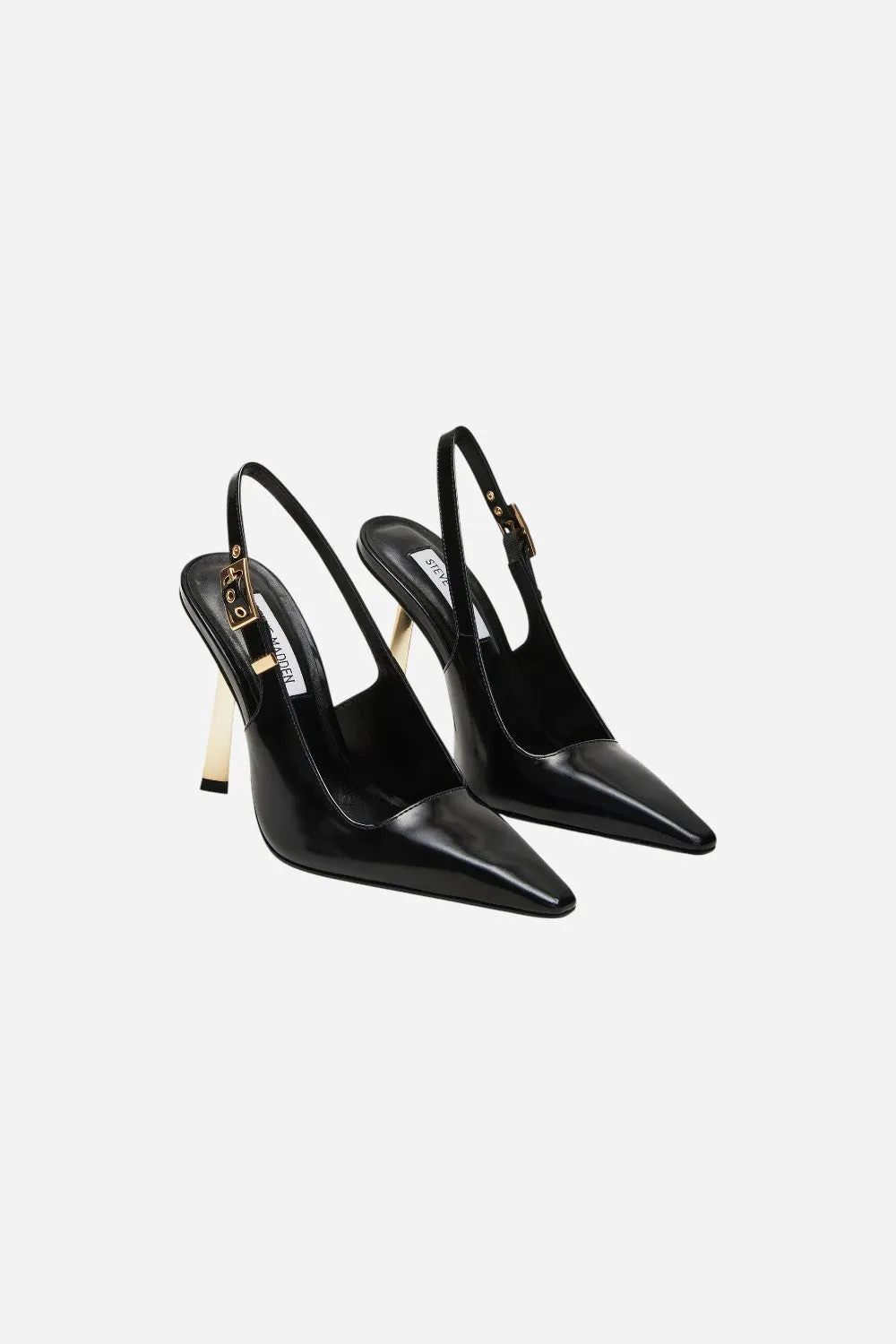 Steve Madden Divine Pump in Black Leather