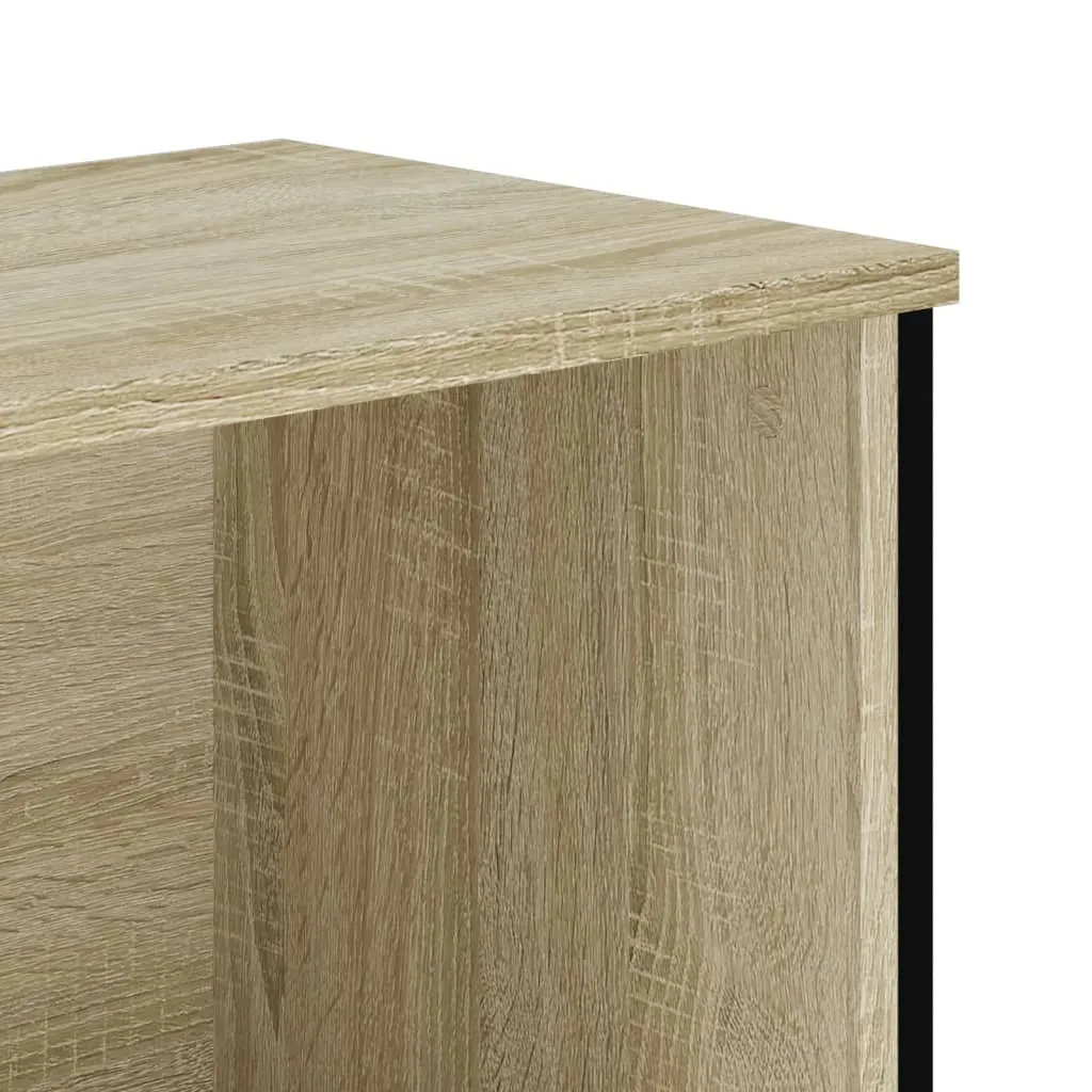 vidaXL Shoe Cabinet Sonoma Oak 90x38x45.5 cm Engineered Wood