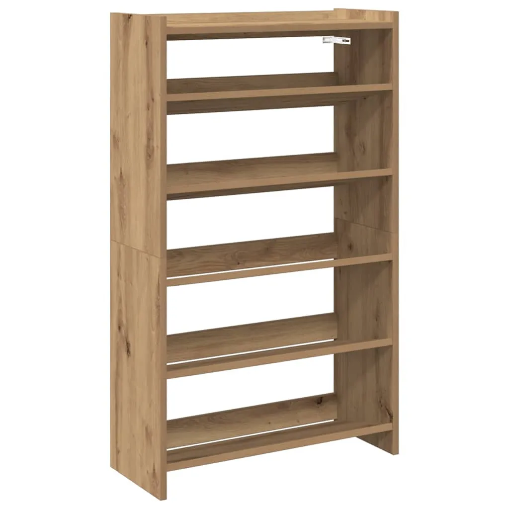 vidaXL Shoe Rack Artisan Oak 60x25x100 cm Engineered Wood