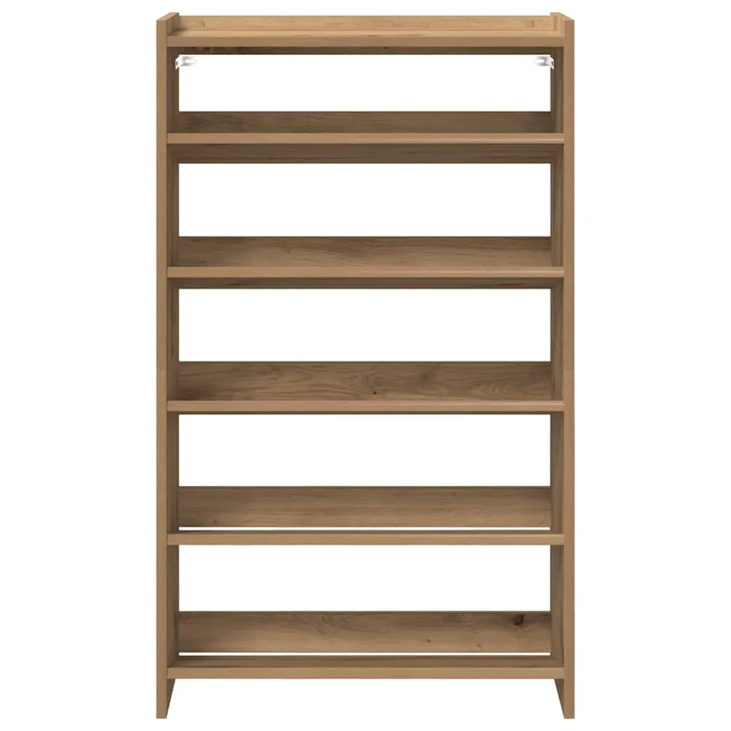 vidaXL Shoe Rack Artisan Oak 60x25x100 cm Engineered Wood