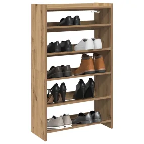 vidaXL Shoe Rack Artisan Oak 60x25x100 cm Engineered Wood